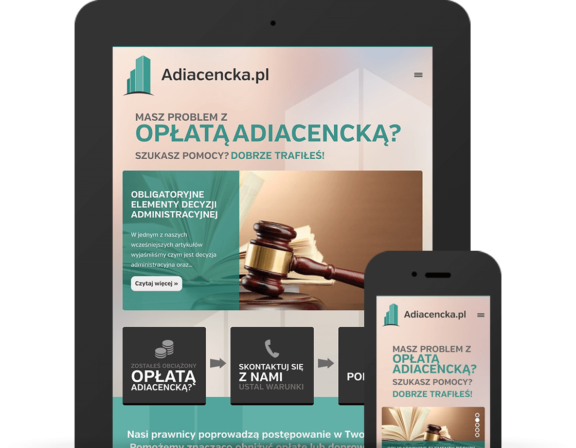 Responsywne strony www - Adiacencka.pl